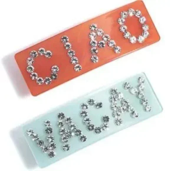 Purple Rhinestone Hair Barrette Hairpiece Special Occasion - Picture 4 of 5